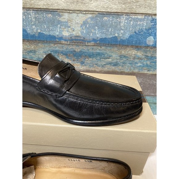 Bruno Magli Men’s Desi 82010 sz 8.5 M Dress Shoes Black Leather Made In Italy main image 5